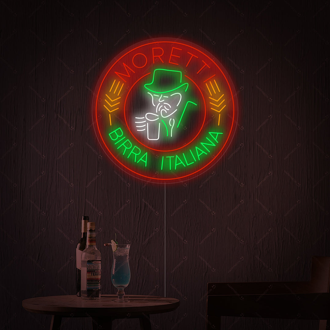 "Moretti Birra Italiana" Neon Sign