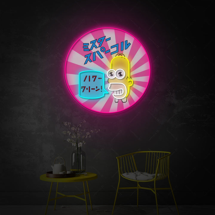 "Mr. Sparkle" Neon Sign