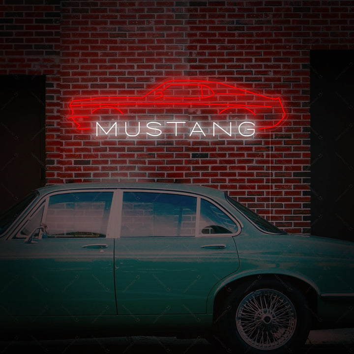"Mustang Car" Neon Sign