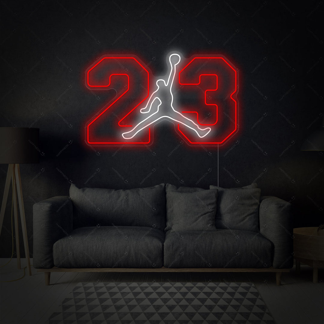 "No.23 Basketball Player" Neon Sign