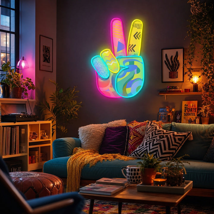 "Peace" LED Neon Sign