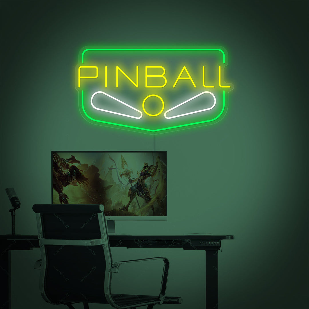 "Pinball" Neon Sign