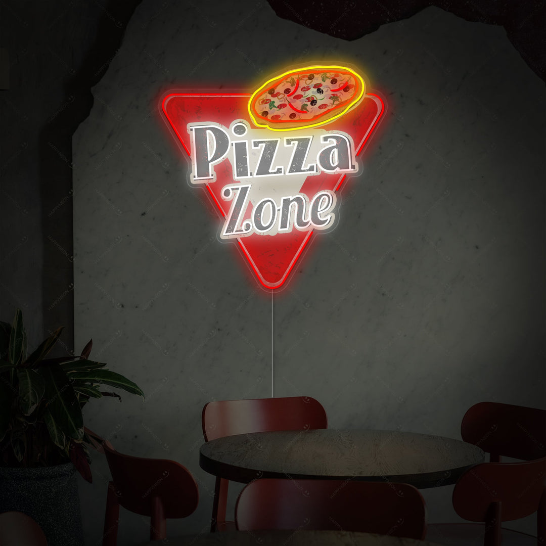 "Pizza Zone" Neon Sign