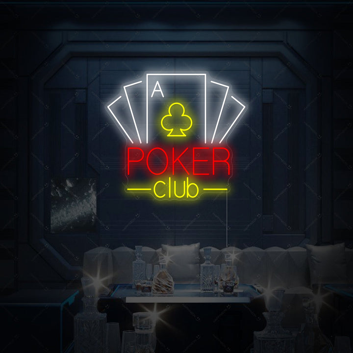 "Poker Club" Neon Sign
