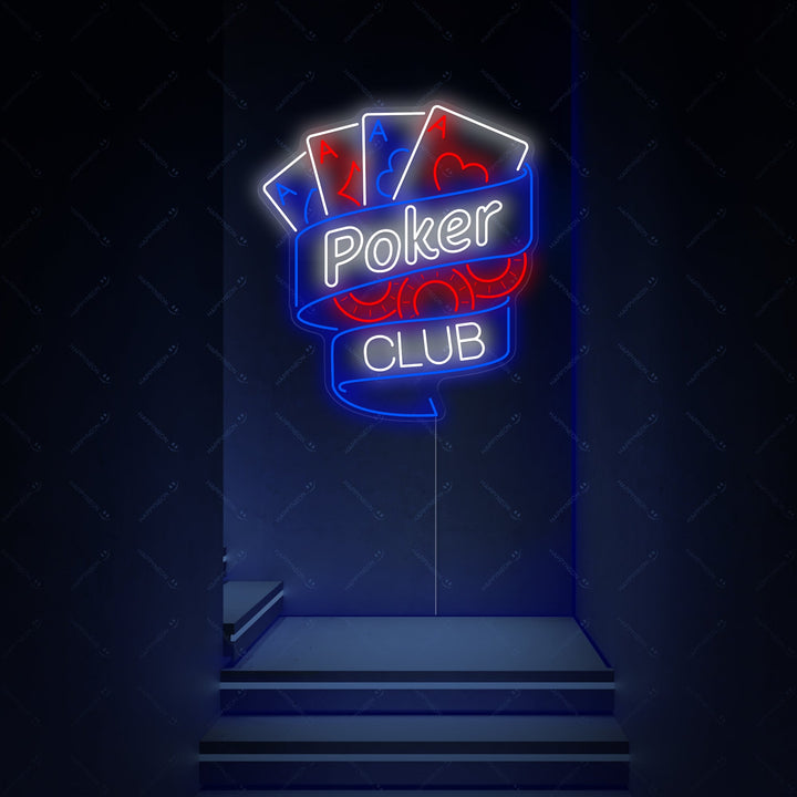 "Poker Club" Neon Sign