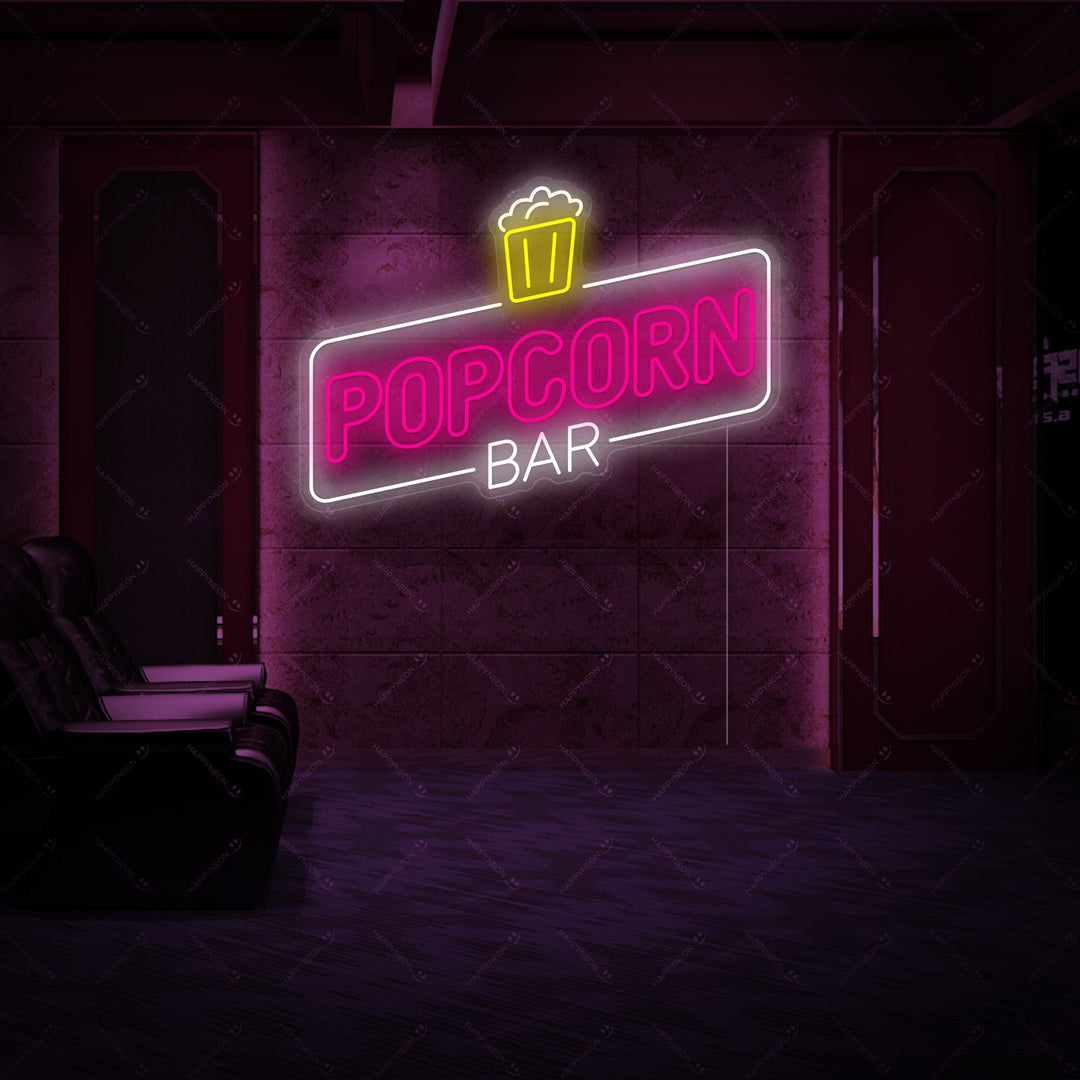 "Popcorn Bar" Neon Sign