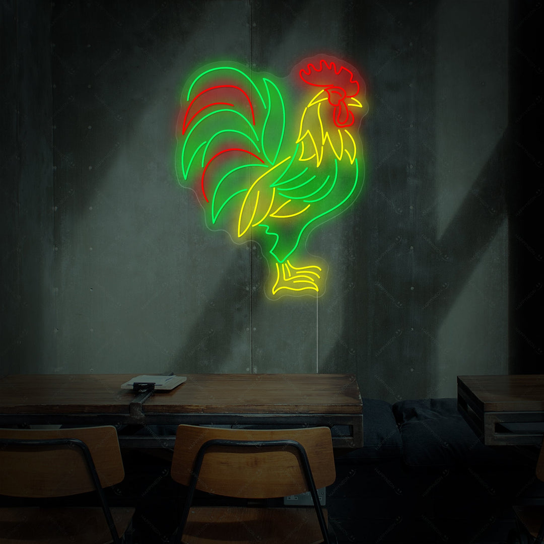 "Rooster" Neon Sign