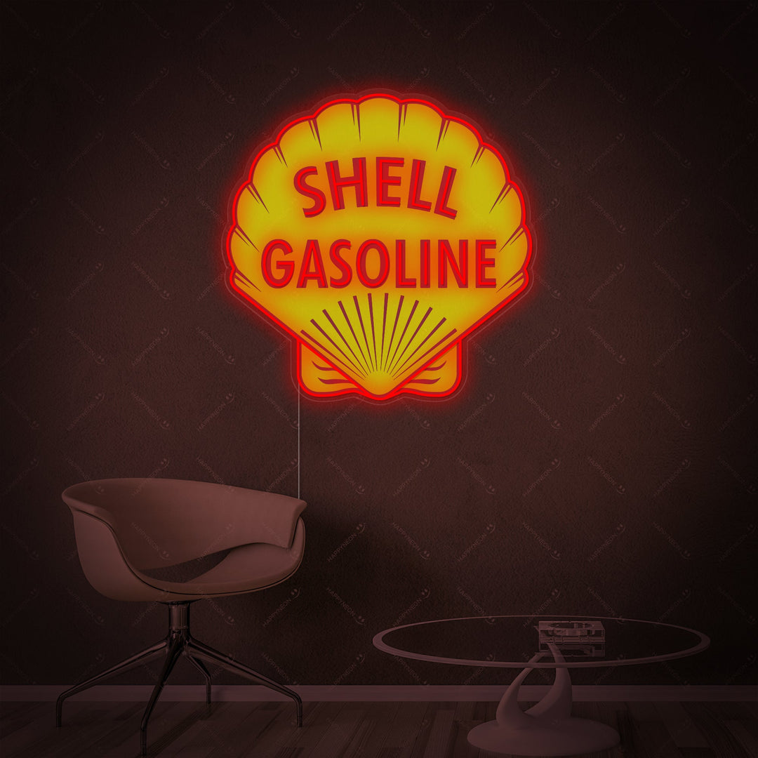 "Shell Gasoline Logo" Neon Sign