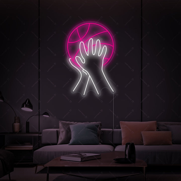 "Shooting Basketball" Neon Sign