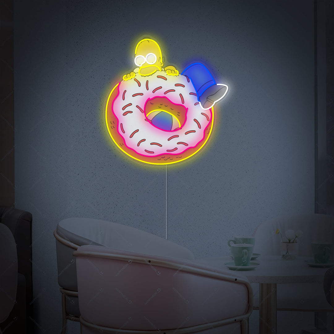 "Simps Donut" Neon Sign