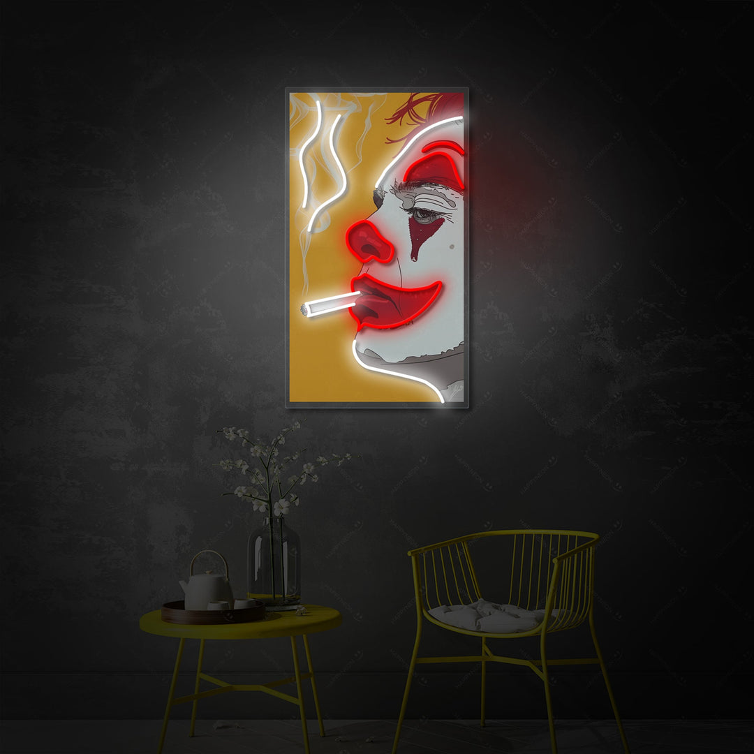 "Smoking Joker" Neon Sign