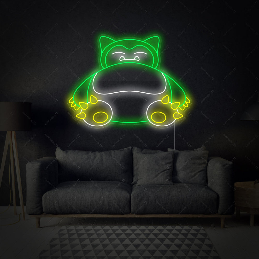 "Snorlax" Neon Sign