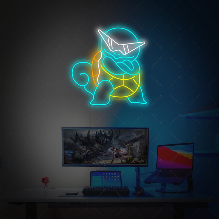 Cartoon Turtle Neon Sign