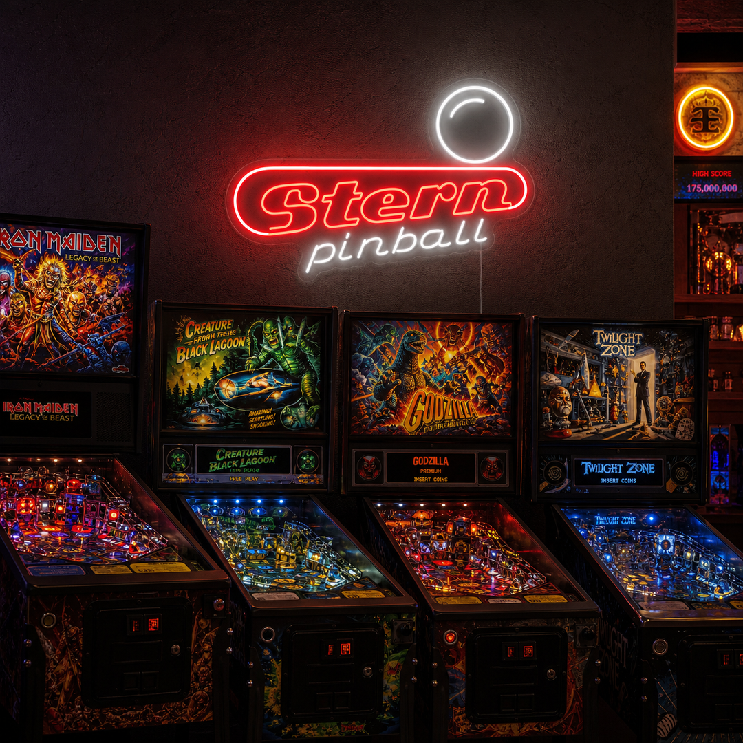 "Stern Pinball" Neon Sign