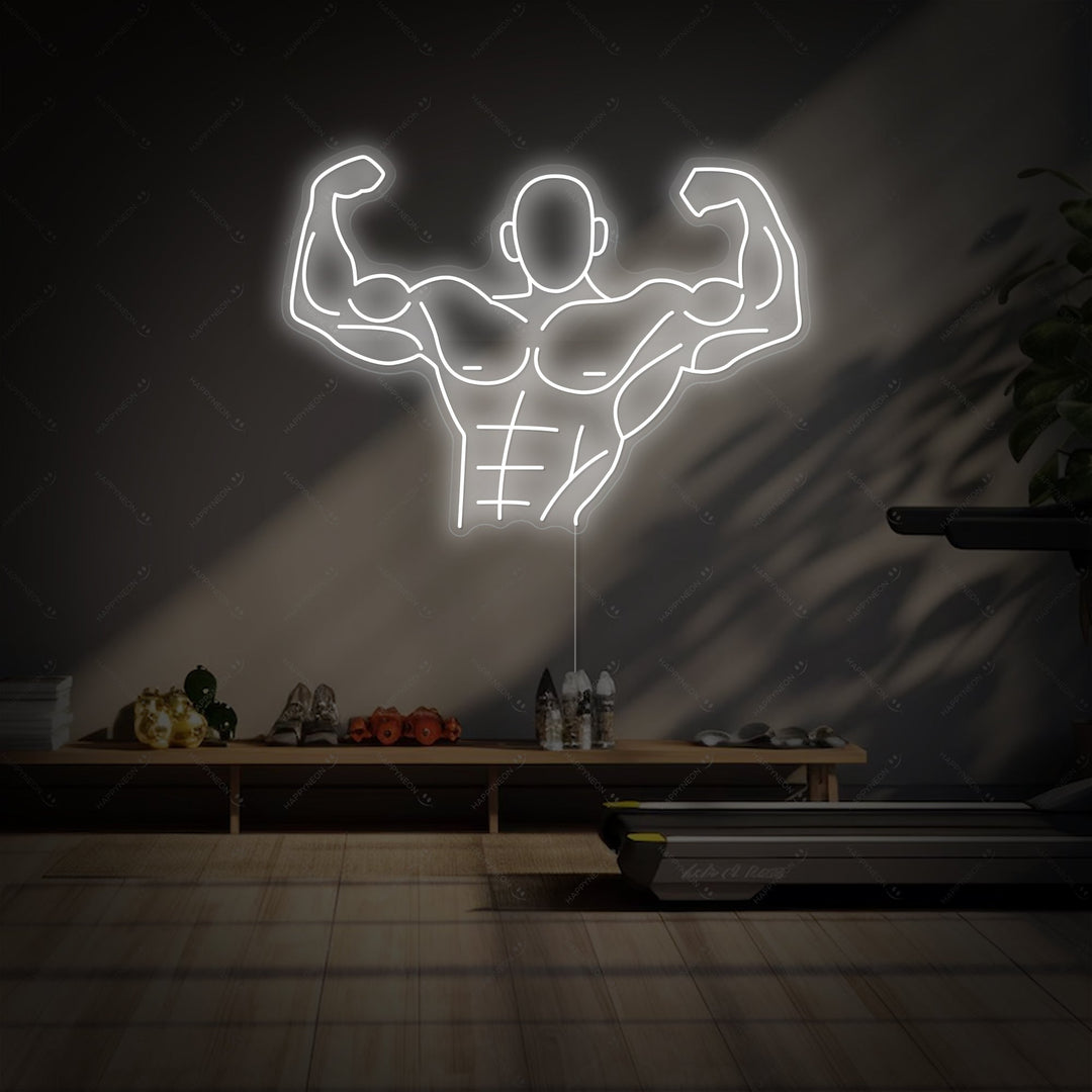 "Strong Man" Neon Sign