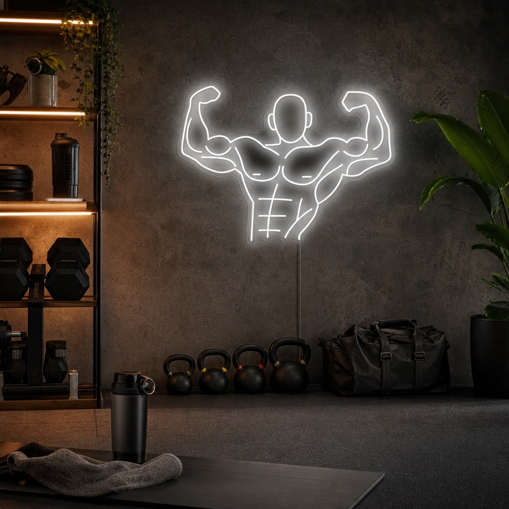 "Strong Man" Neon Sign