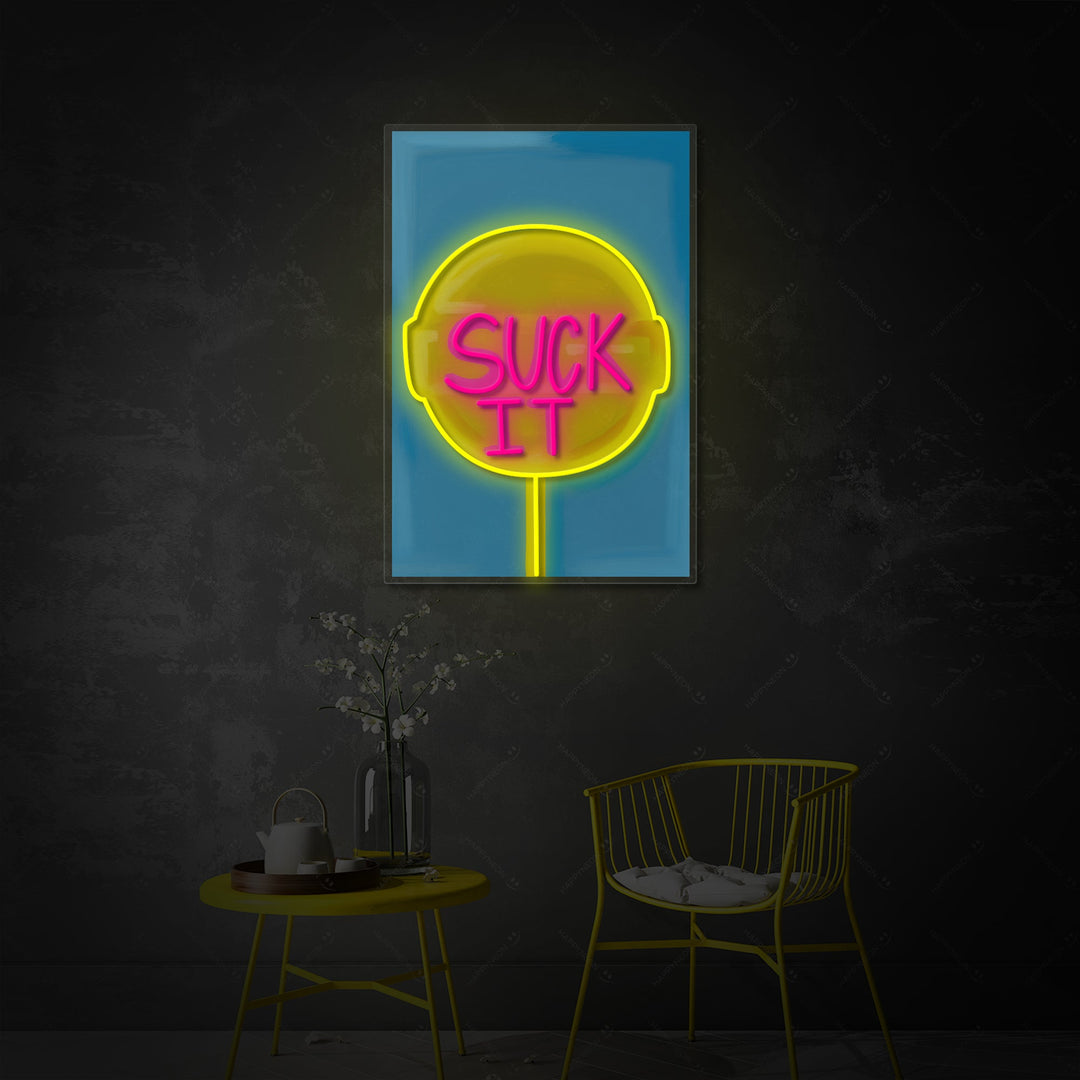 "Suck It Lollipop" Neon Sign