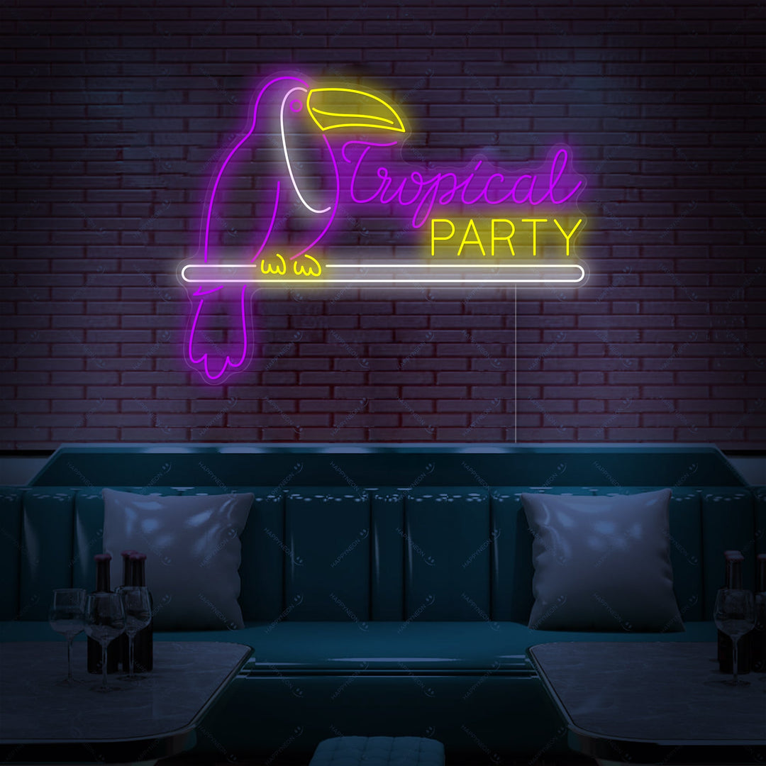 "Tropical Party" Neon Sign