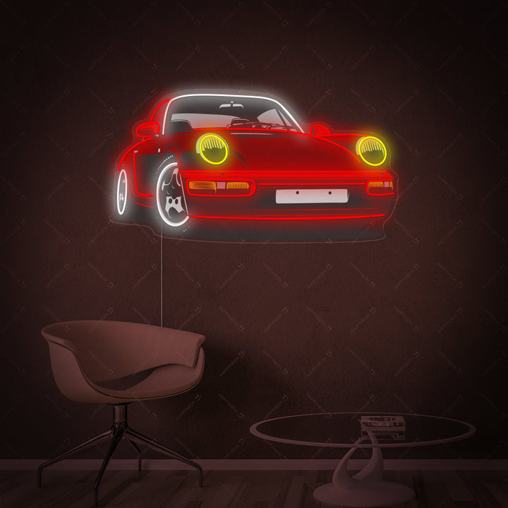 Turbo Sports Car Neon Sign