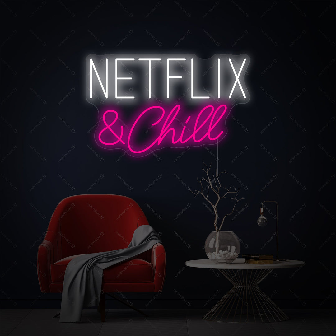 "TV Show & Chill" Neon Sign