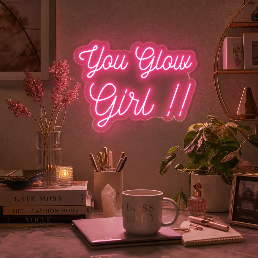 "You Glow Girl" Neon Sign