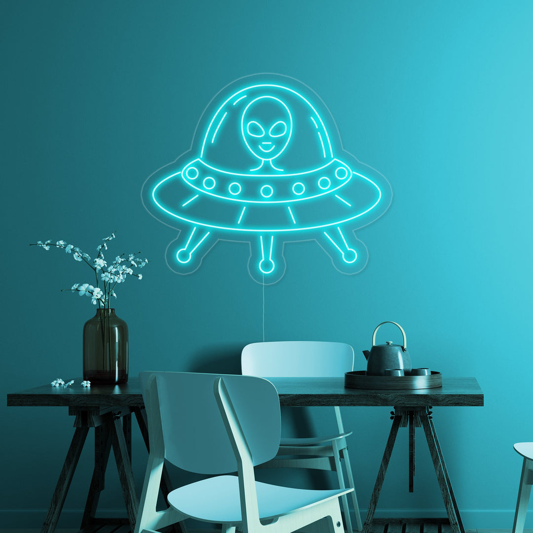 "Alien UFO" Neon Sign