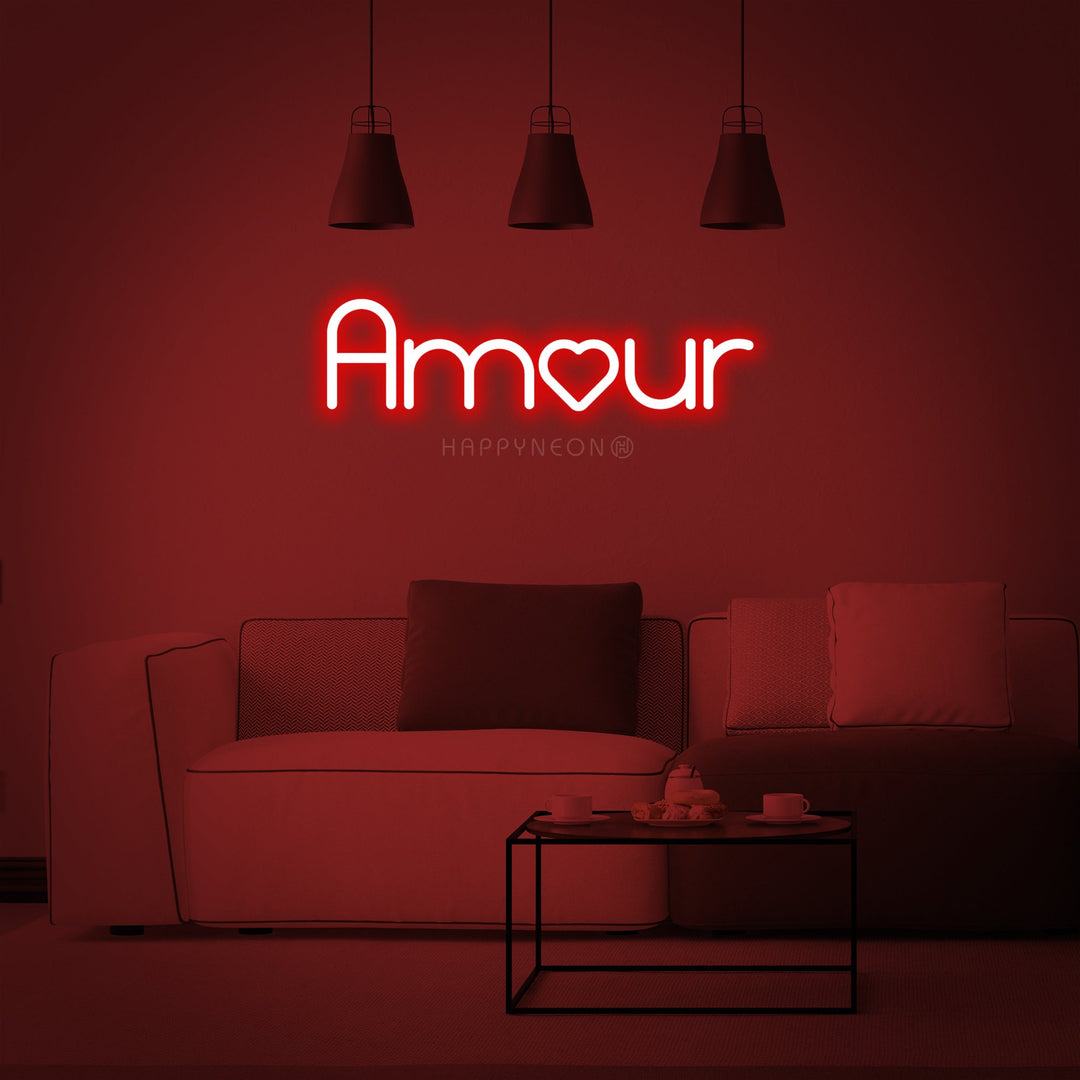 "Amour (Love)" Neon Sign