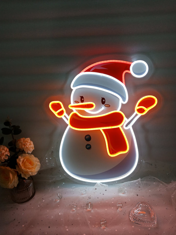 Snow Man LED Neon Sign (in stocks)