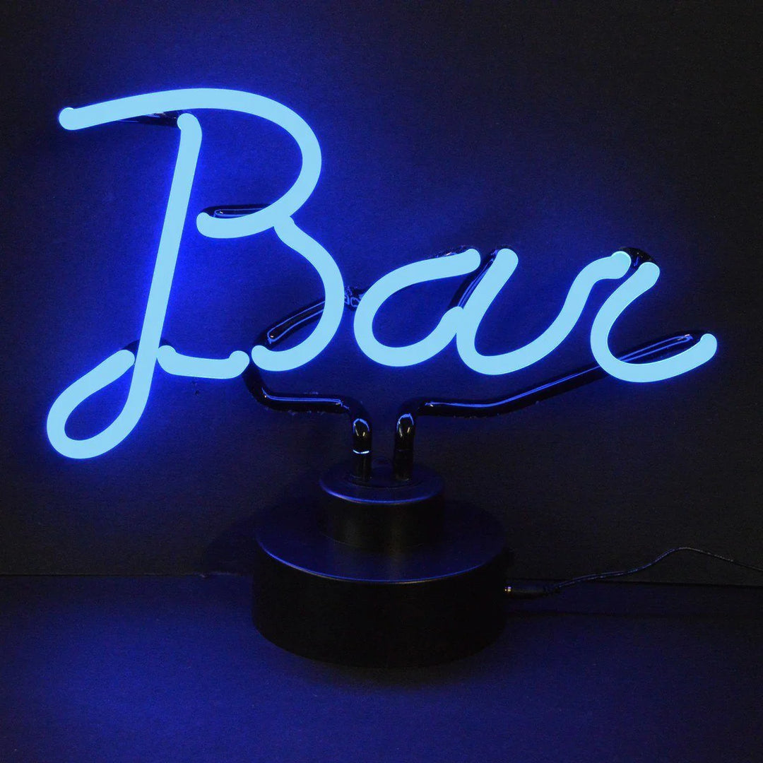 Bar Script Table Neon Sign, Glass Neon Sign