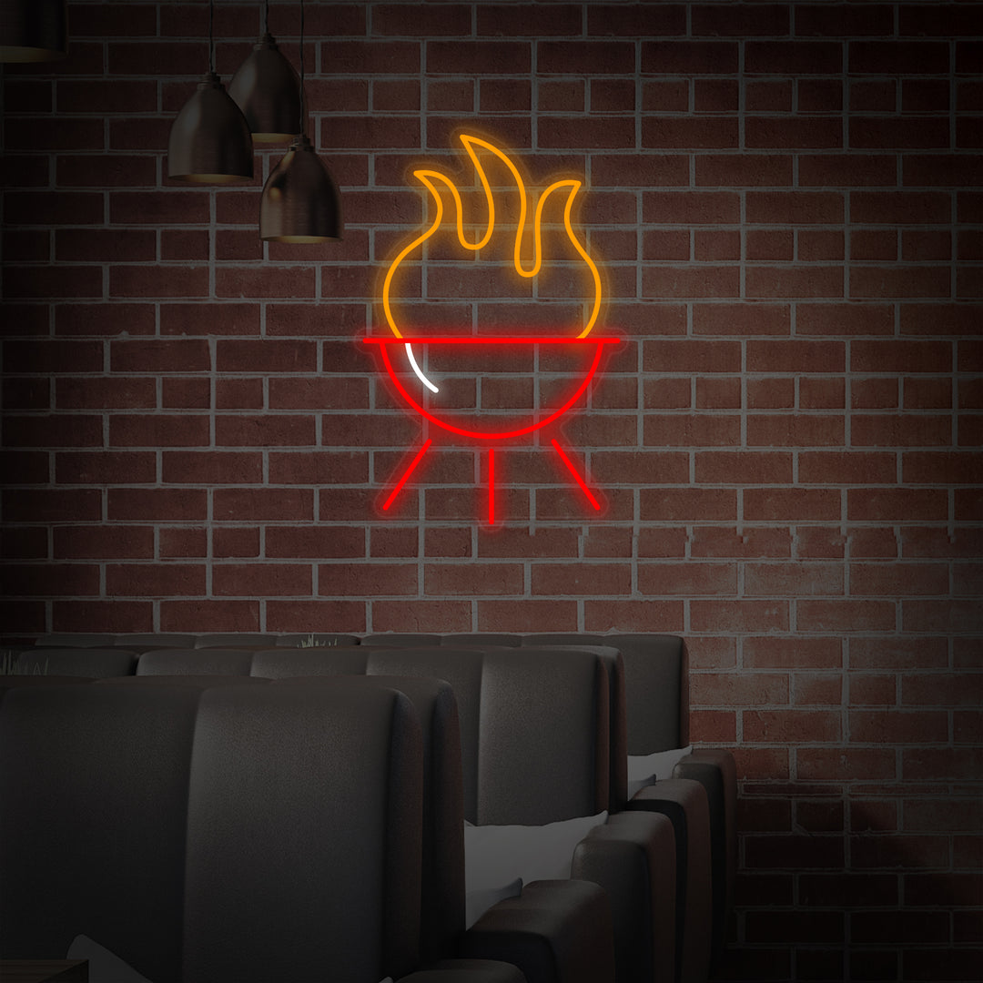"Barbecue Grill" Neon Sign
