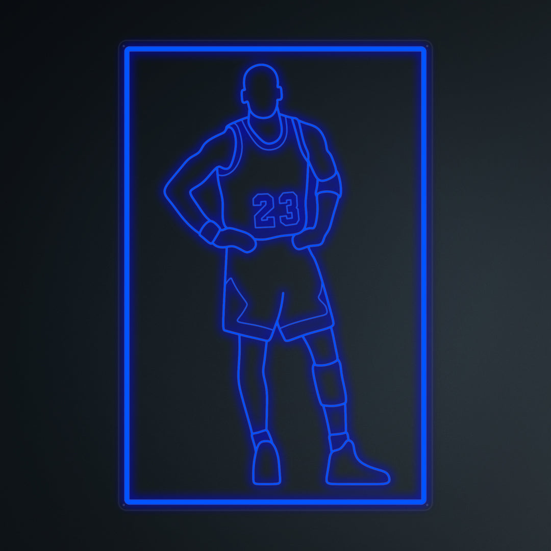"Basketball Player 23" Mini Neon Sign