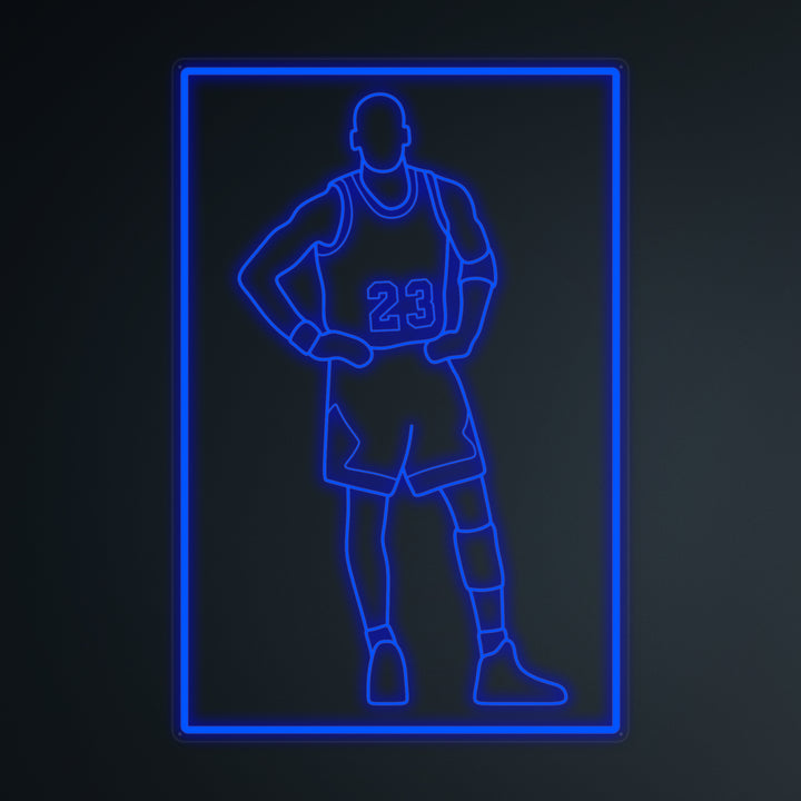 "Basketball Player 23" Mini Neon Sign