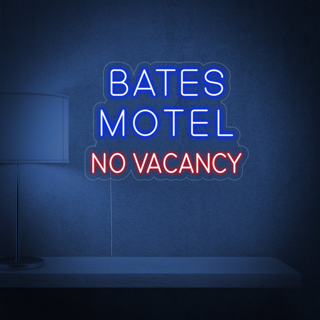 "Bates Motel NO Vacancy" Neon Sign