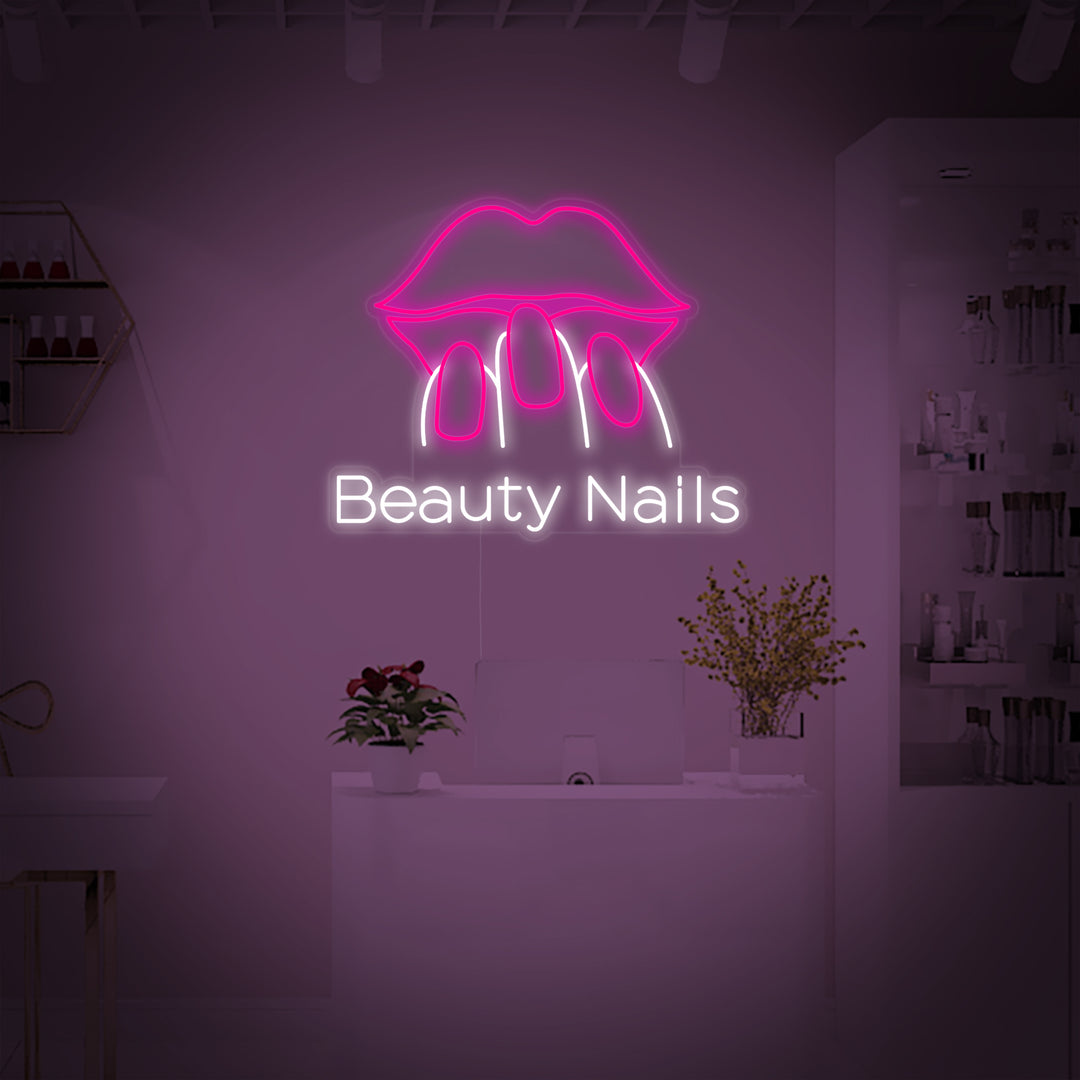 Beauty Nails Neon Sign
