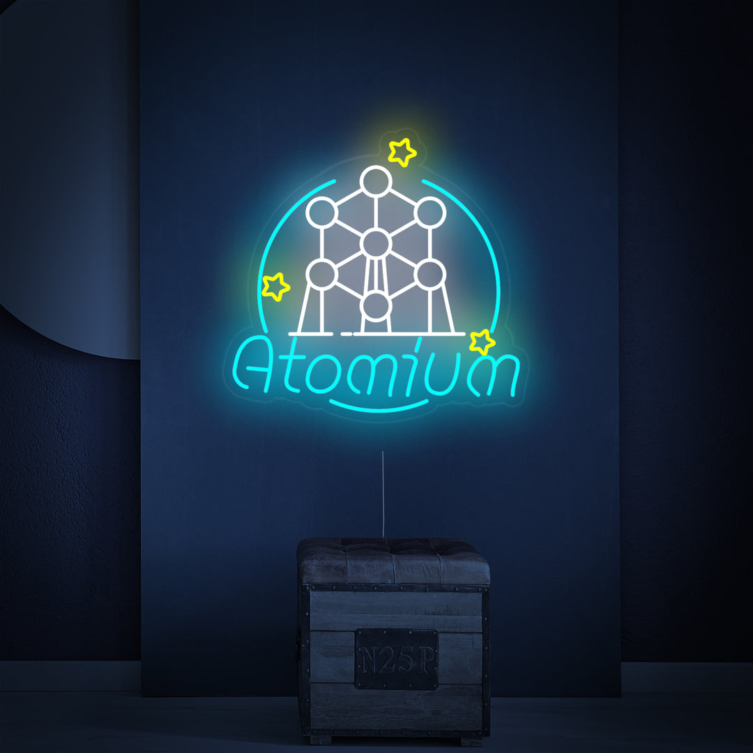 "Belgium Atomium Brussels" Neon Sign