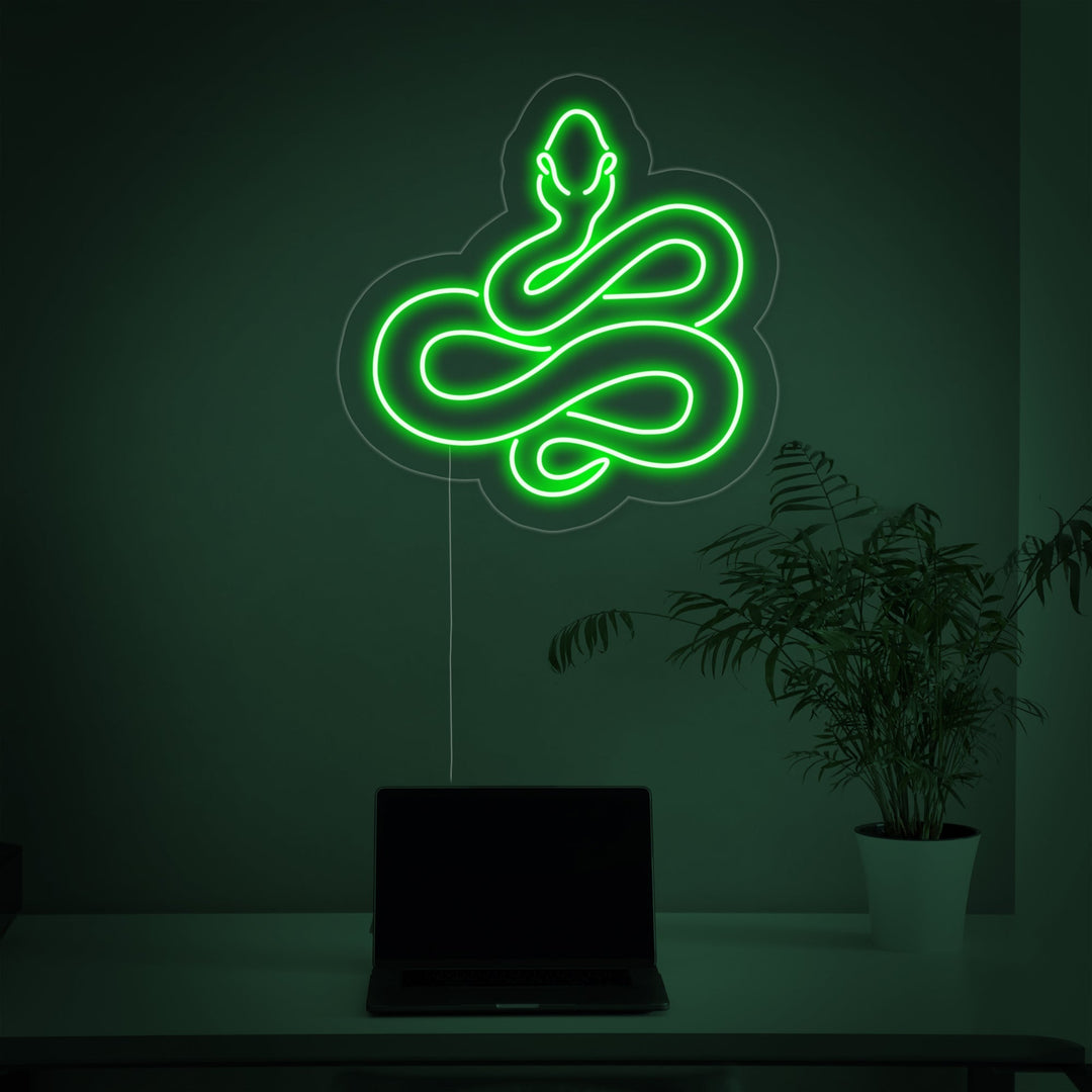 "Big Snake" Neon Sign
