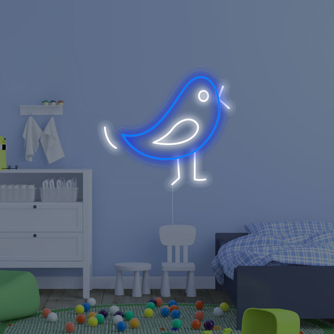 "Bird, Kids Room Decor" Neon Sign