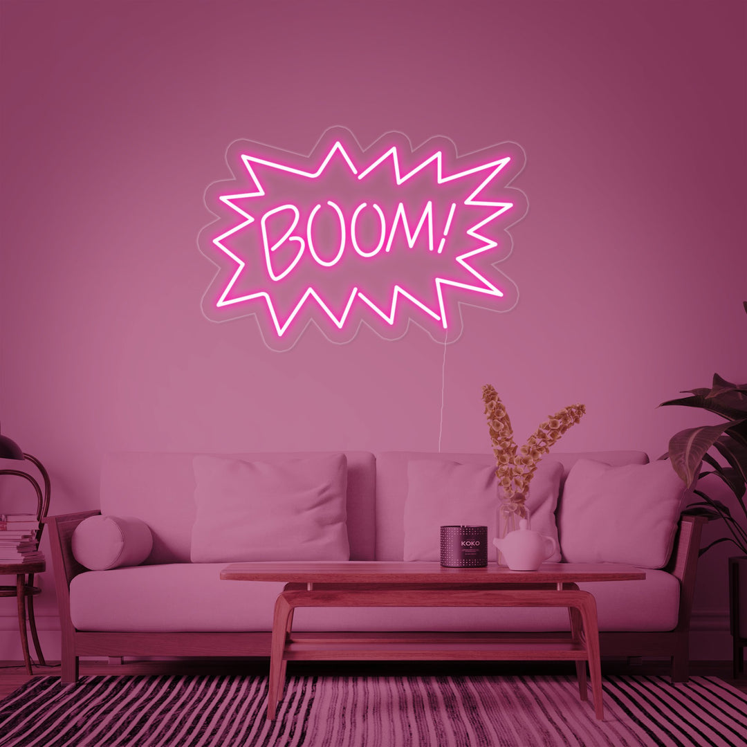 "Boom" Neon Sign