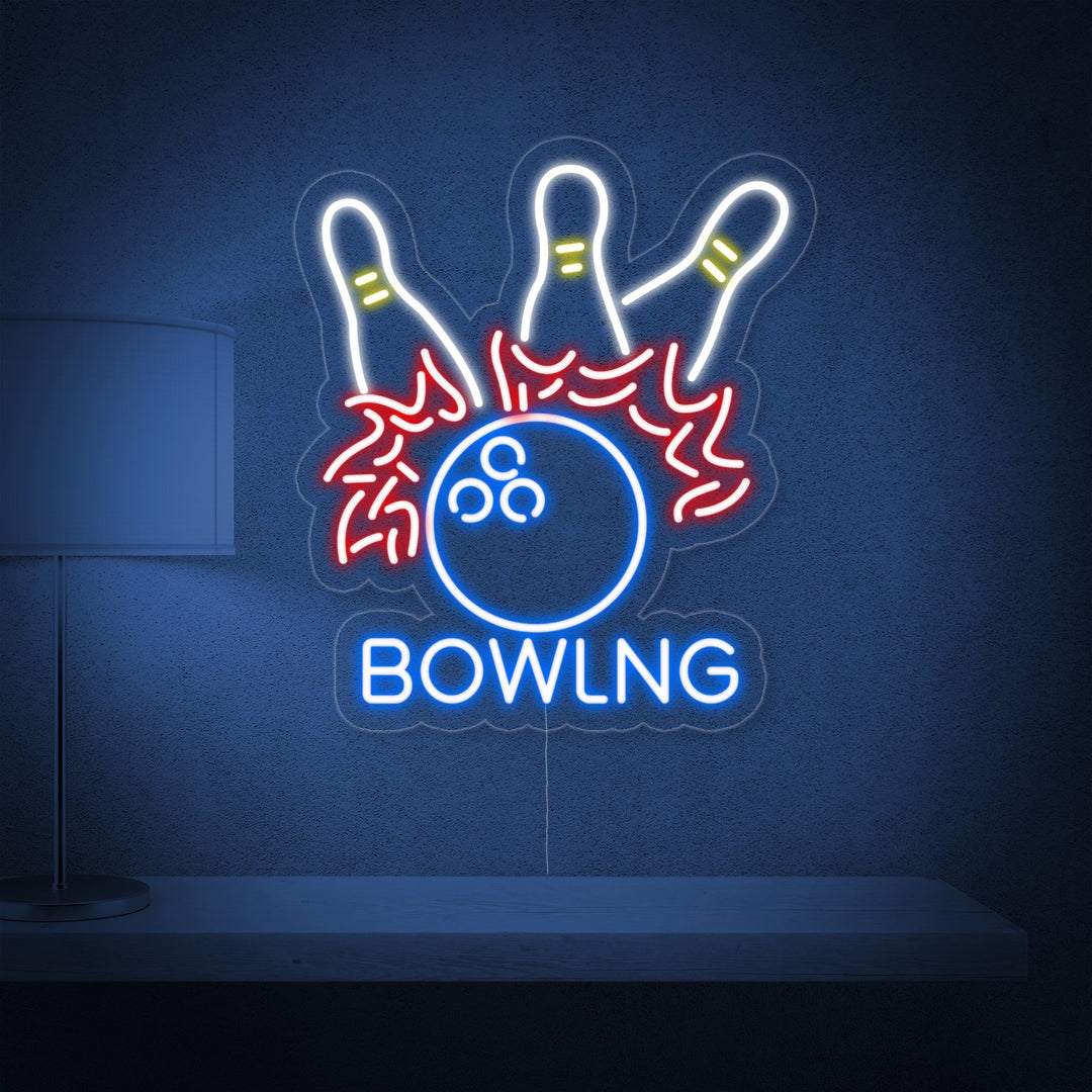 "Bowling Ball" Neon Sign
