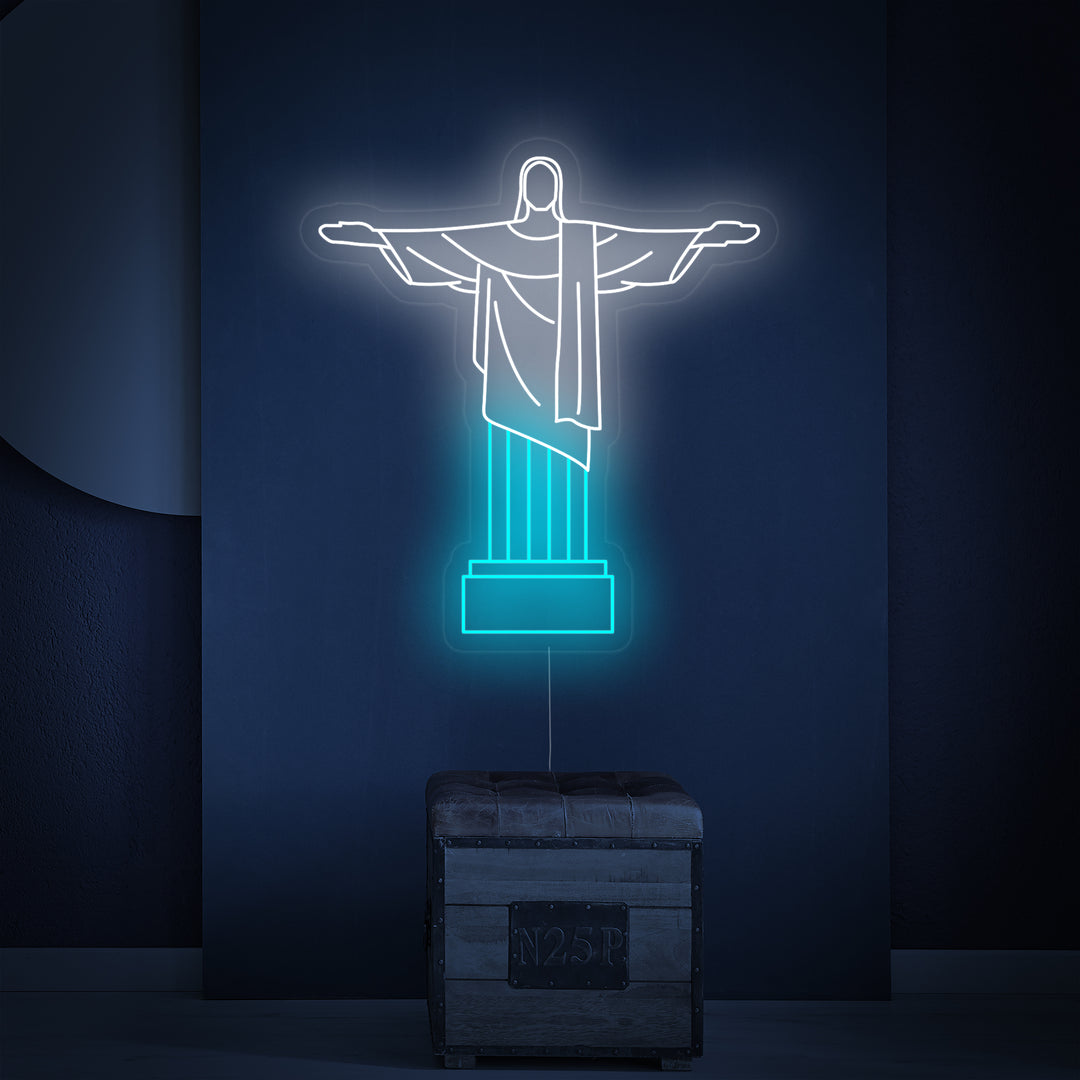 "Brazil Christ the Redeemer" Neon Sign
