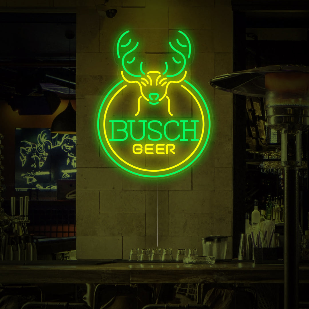 Busch Beer Deer Neon Sign