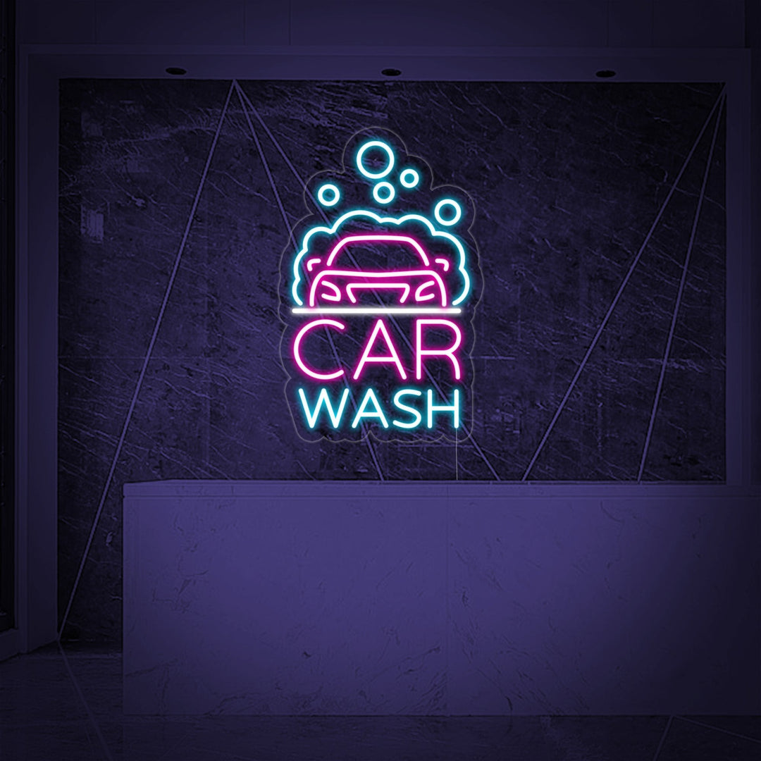 "Car Wash" Neon Sign