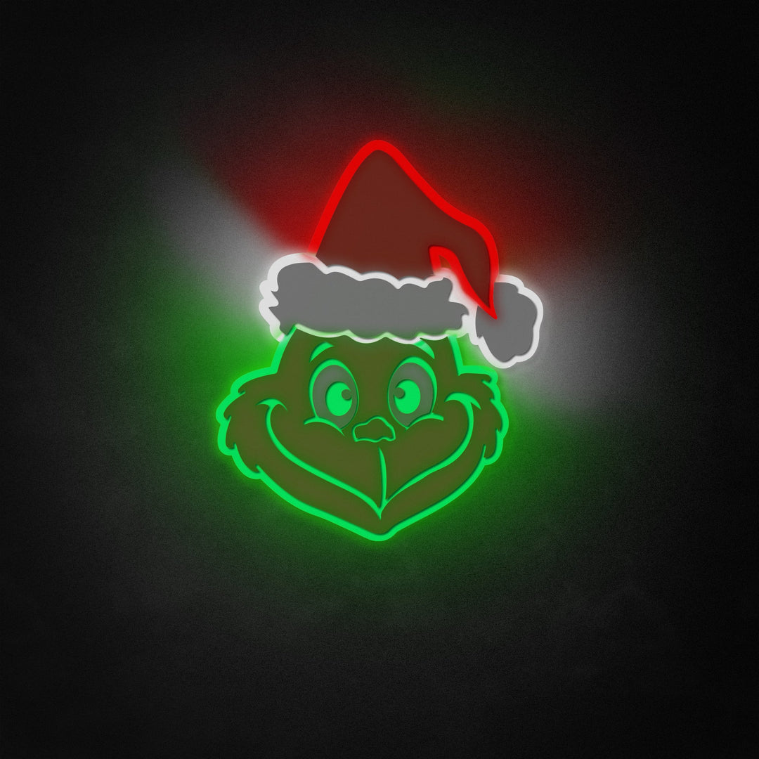 "Christmas Grinch" Neon Like Sign