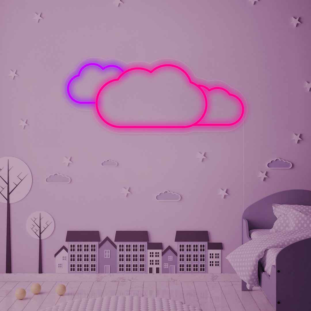 "Cloud, Kids Room Decor" Neon Sign