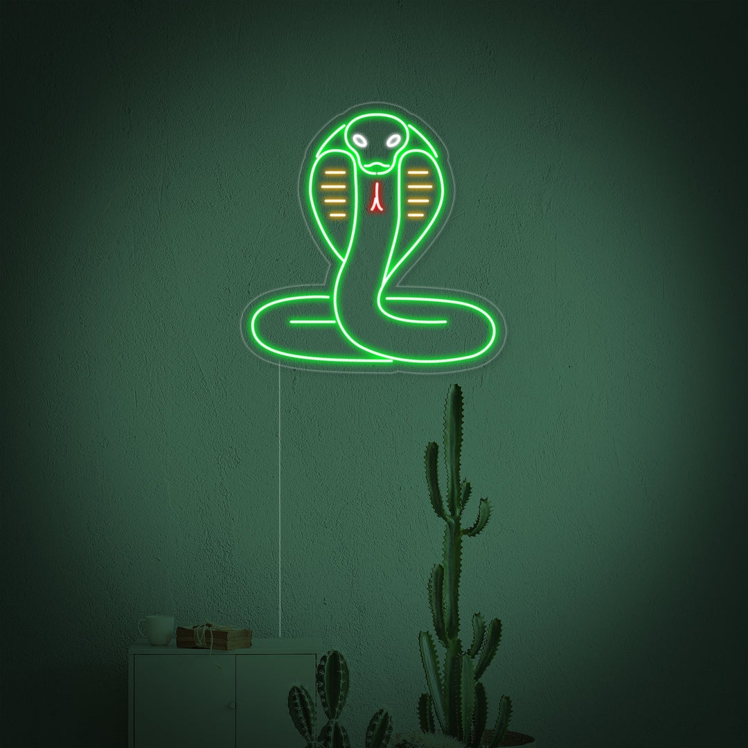"Cobra Snake" Neon Sign