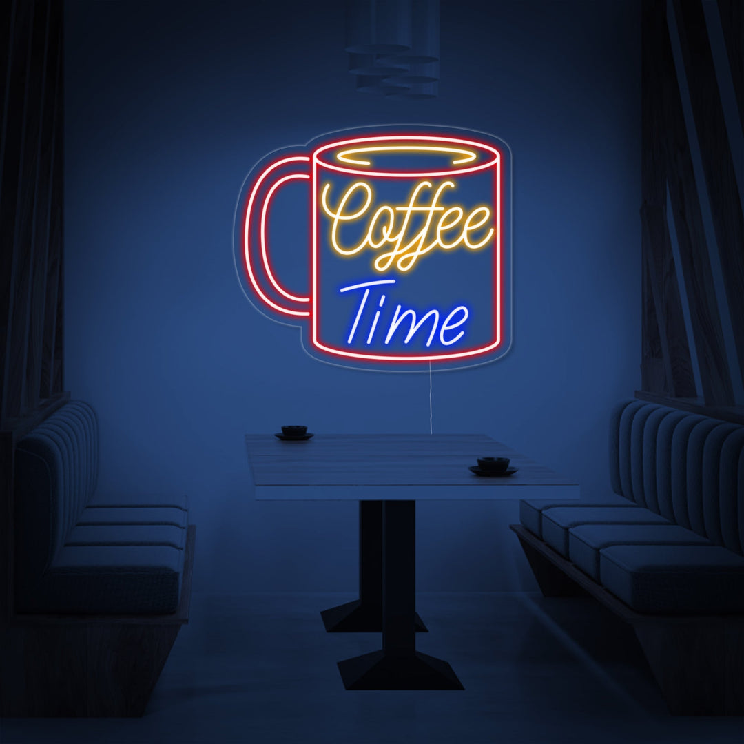 "Coffee Time Mug" Neon Sign