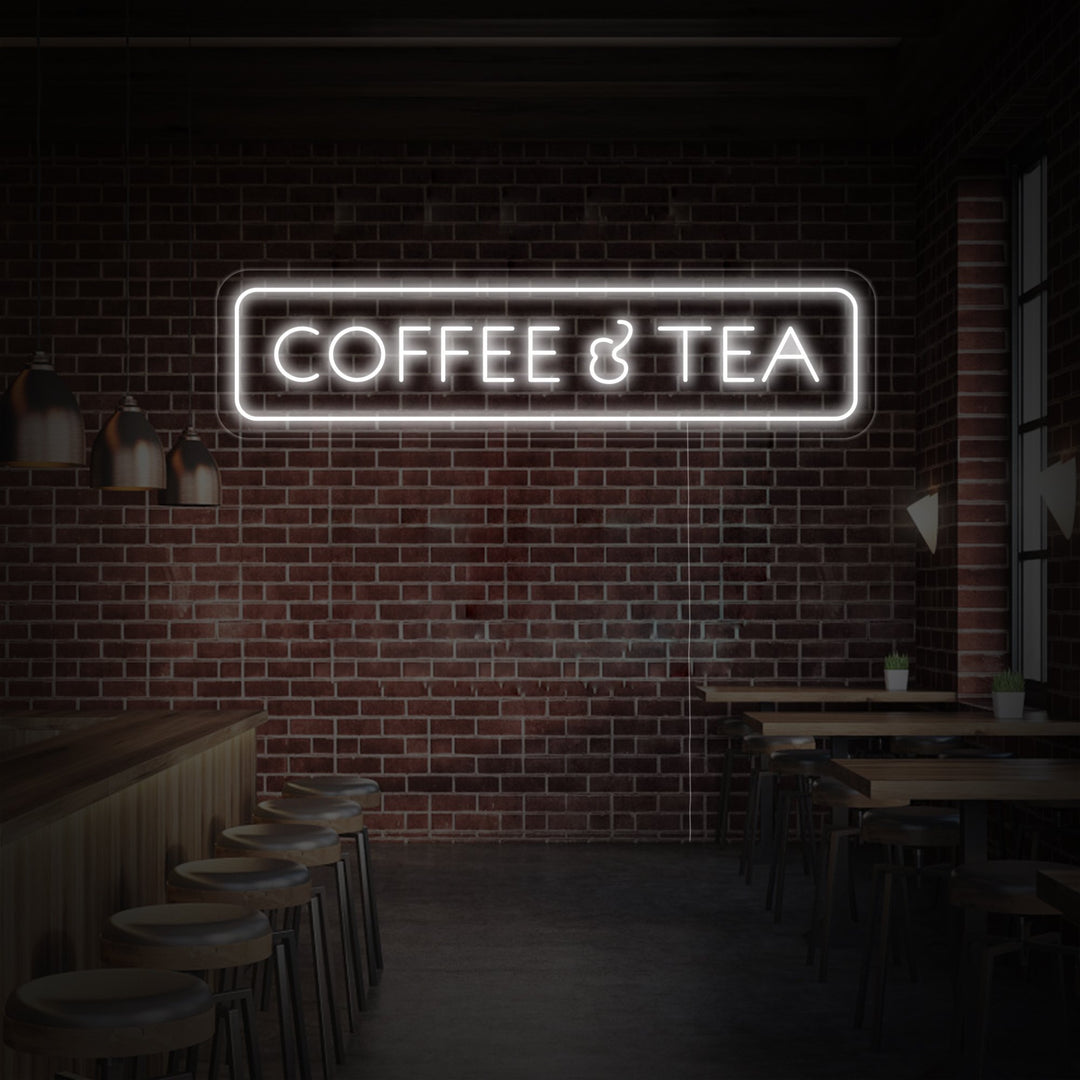 "Coffee and Tea" Neon Sign