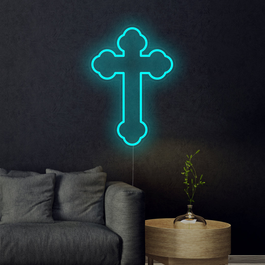 Cross Crucifix Jesus Neon Sign