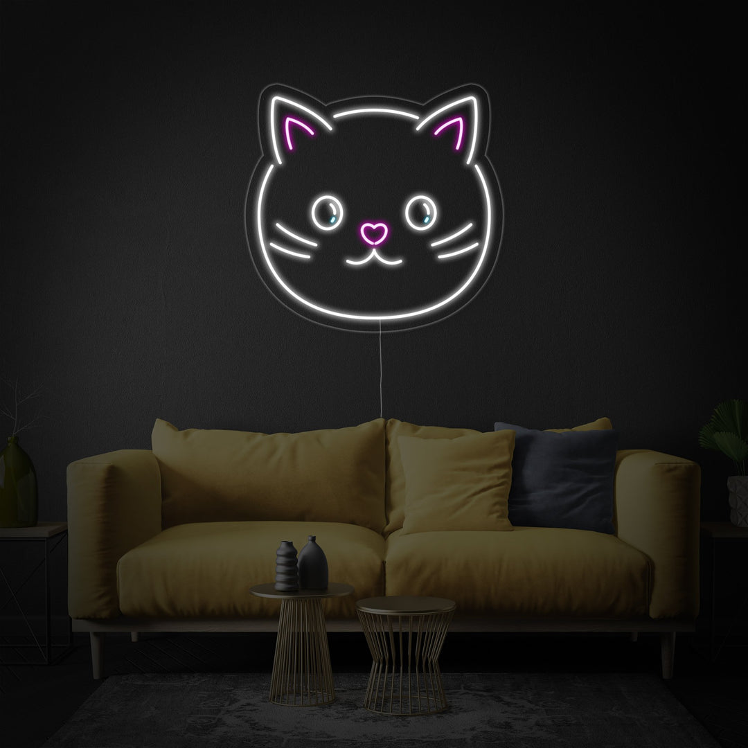 "Cute Cat" Neon Sign