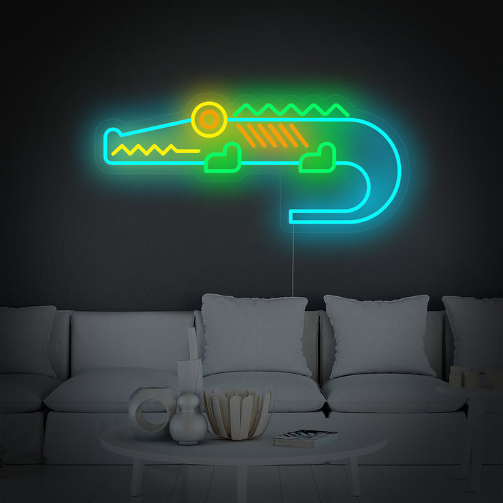 Cute Crocodile Neon Sign